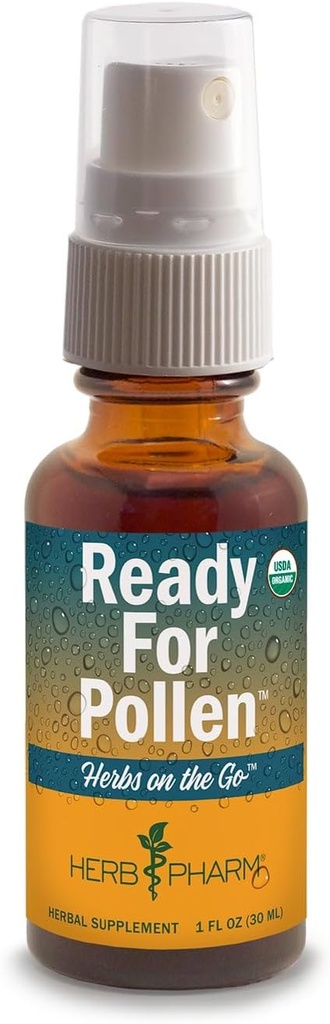 Herb Pharm Herbs on The Go Portable Spray: Certified Organic Ready for Pollen, 1 ουγγιά