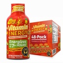 Vitamin Energy Focus+ Extra Strength Energy Shot Tropical Infusion 48 Pack, 260mg Natural Caffeine, B-Vitamins, CoQ10, Amino Acids, Focus, Productivity & Clarity, Zero Sugar, Gluten-free, 1.93 fl oz