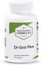 Professional Formulas Di-Gest Plus - Βεταΐνη, L-Γλουταμινικό οξύ, παγκρεατίνη, παπαΐνη και πεψίνη για υγιή πέψη, απορρόφηση θρεπτικών συστατικών, και ουλοποίηση - Hypoallergenic, Gluten Free, 90 κάψουλες