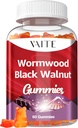 Black Walnut Wormwood Gummies - Herbal Supplement with Artemisia Annua Herb & Juglans nigra Hull for Digestive Wellness & Natural Body Cleanse, Non-GMO & Gluten Free Supplements - 60 Gummy Chewables