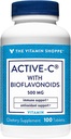 Η βιταμίνη Shoppe Active- C με Bioflavonoids, Υποστηρίζει Ανοσία, Αγγειακή Υγεία, Αντιοξειδωτικό, 500 MG (100 δισκία)