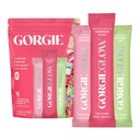GORGIE Glow Variety Pack 15 Sticks, Ηλεκτρολυτική σκόνη Υγιεινό ποτό Mix, w/Hyaluronic Acid, Aquamin, Βιταμίνη C & D, Προβιοτικά, Χωρίς ζάχαρη, Αντιοξειδωτικά για την ενυδάτωση, φροντίδα του δέρματος, και ισορροπία των ούλων