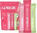 GORGIE Glow Variety Pack 15 Sticks, Ηλεκτρολυτική σκόνη Υγιεινό ποτό Mix, w/Hyaluronic Acid, Aquamin, Βιταμίνη C & D, Προβιοτικά, Χωρίς ζάχαρη, Αντιοξειδωτικά για την ενυδάτωση, φροντίδα του δέρματος, και ισορροπία των ούλων