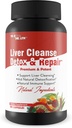 Liver Cleanse Detox & Repair - Liver, Kidney, & Colon Cleanse - συμπλήρωμα υποστήριξης του ήπατος με Dandelion Root, Aloe, Turmeric, Ginger - Προώθηση της ηπατικής υγείας Φυσικά
