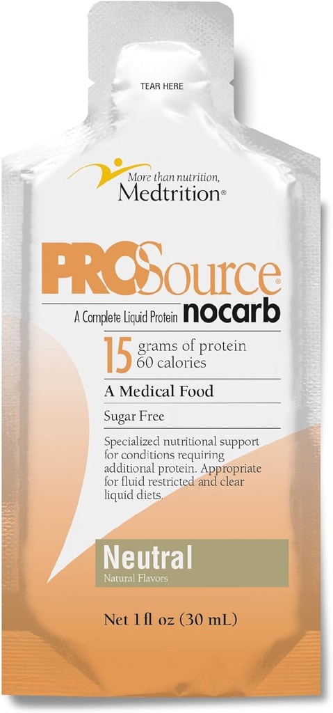 Medtrition NoCarb Liquid Protein Packets ουδέτερο άρωμα 1 fl oz 100 Pack