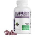 Bronson Elderberry Επιπλέον δύναμη, υποστηρίζει υγιές ανοσοποιητικό σύστημα & αντιοξειδωτική προστασία, μη ΓΤΟ, 180 κάψουλες χορτοφάγων