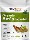 Vitamatic Certified USDA Organic Amla Berry Powder – 1 lb (16 oz) Amalaki 