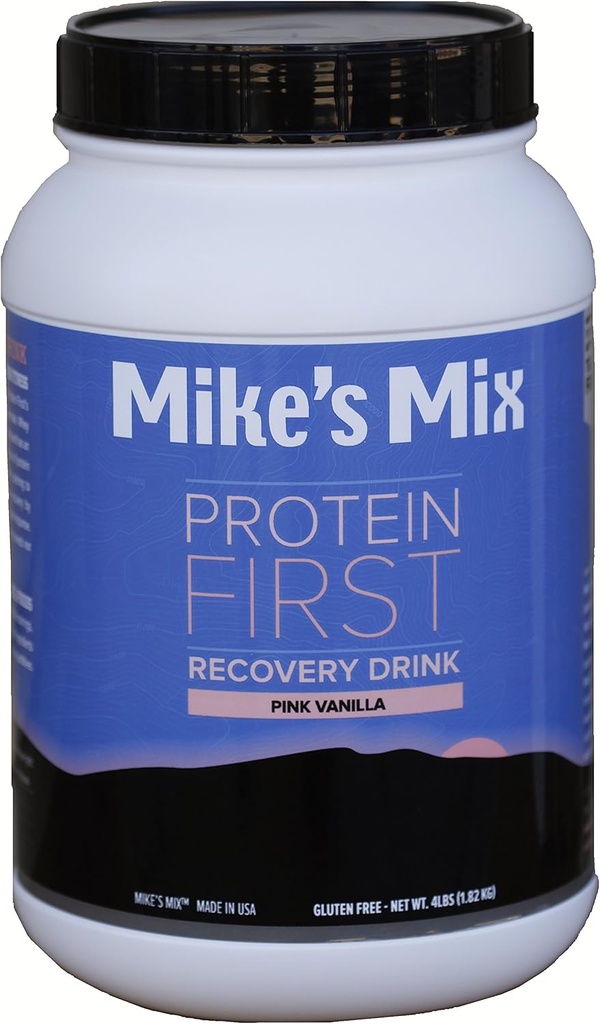 Mix Πρωτεϊνη του Mike πρώτη ανάκτηση ποτό 4 lbs-Pink Vanilla, πραγματικό προϊόν τροφίμων, απλό και φυσικό ...