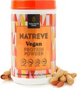Natreve Vegan Protein Powder - 25g Πρωτεϊνική σκόνη με προβιοτικά και αμινοξέα - Χωρίς γλουτένη φυστικοβούτυρο Parfait, 18 Servings