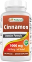 Best Naturals Κανέλα 2000 mg Ισοδύναμο με Χρώμιο 400 mcg ανά Σερβίροντας - Υποστήριξη Μεταβολισμού - 180 Κάψουλες