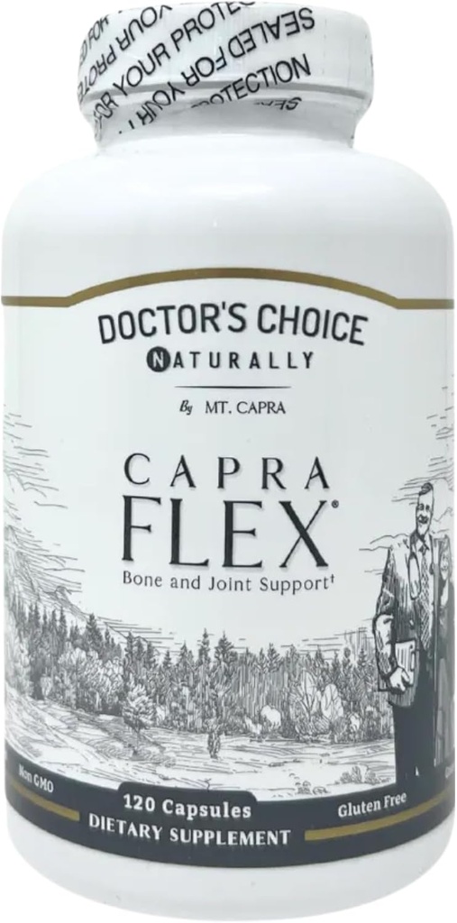 CapraFlex by Mt. Capra | Bone and Joint Support Supplement with Chicken Collagen, Hyaluronic Acid, Turmeric, and Herbs for Joint Vitality | 30 Servings - 120 Capsules