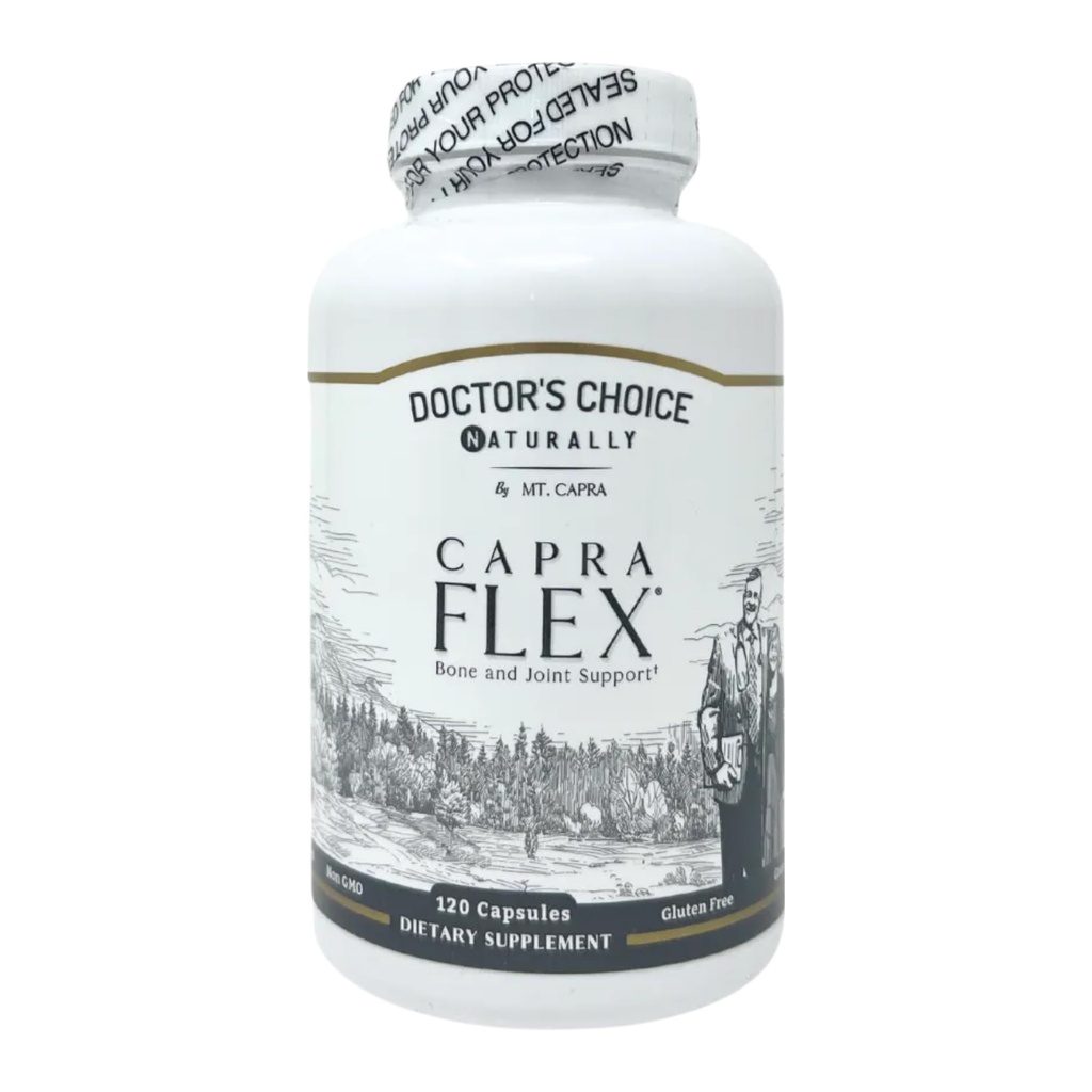 CapraFlex by Mt. Capra | Bone and Joint Support Supplement with Chicken Collagen, Hyaluronic Acid, Turmeric, and Herbs for Joint Vitality | 30 Servings - 120 Capsules