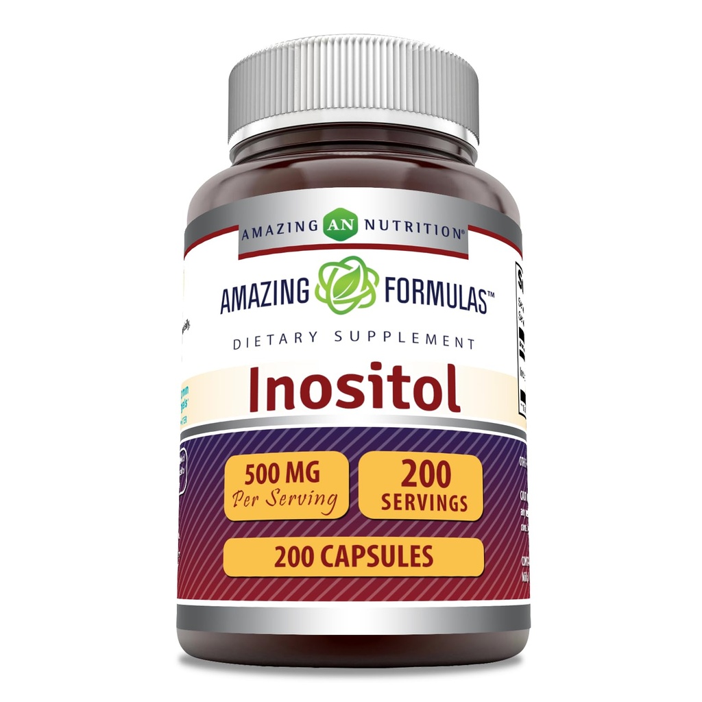 Amazing Formulas Inositol 500 mg 200 Κάψουλες συμπλήρωμα 