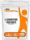 BulkSupplements.com L-Καρνιτίνη Tartrate Powder - Amino Acid Powder, Carnitine Supplement - Χωρίς γεύση και γλουτένη, 1g ανά Σερβίρισμα, 1kg (2,2 lbs) (Pack of 1)