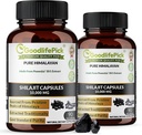 Premium κάψουλες Shilajit των Ιμαλαΐων από το Potent Shilajit Πλούσιο σε Trace Mineral & Fulvic Acid High Altitude Sourcing. Εκχυλισμένο Παραδοσιακά ΌλαNaturalNonGMONo Stearate No Rice Flor (Pack of 2)