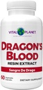 Vital Planet - Εκχύλισμα Bloodσίνης αίματος δράκου Croton Lechleri Sangre de Drago (Sangre de Grado) Digestive Health Supplement Βιώσιμα που προέρχονται από το τροπικό δάσος του Περού, 500mg 60 κάψουλες