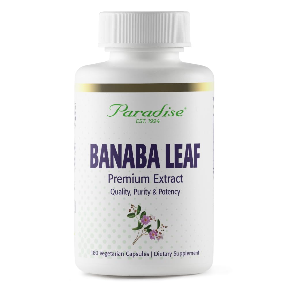 Paradise Herbs, Banaba Leaf, 12:1 Συμπυκνωμένο εκχύλισμα, 250 mg, Vegan, Χωρίς γλουτένη, μη ΓΤΟ, 180 κάψουλες