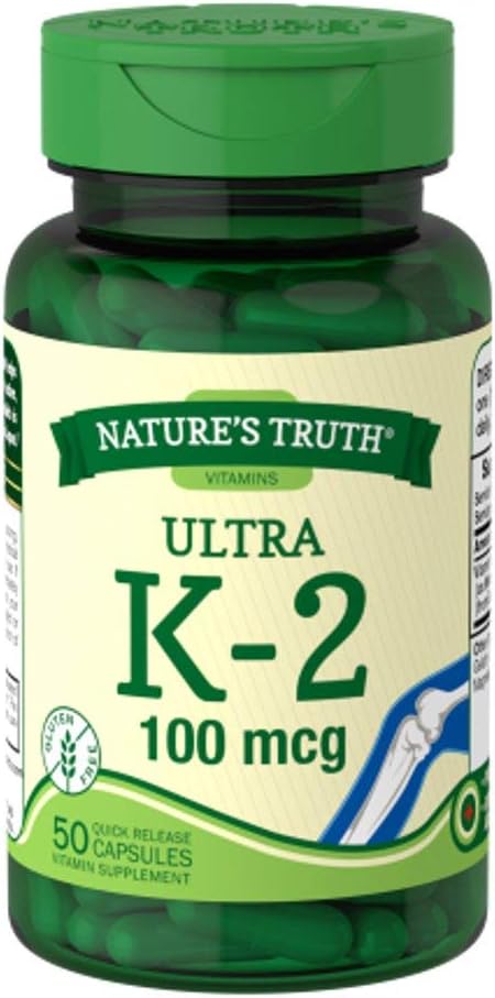 Η αλήθεια της φύσης Ultra Vitamin K-2 100 mcg, 50 Count (2)