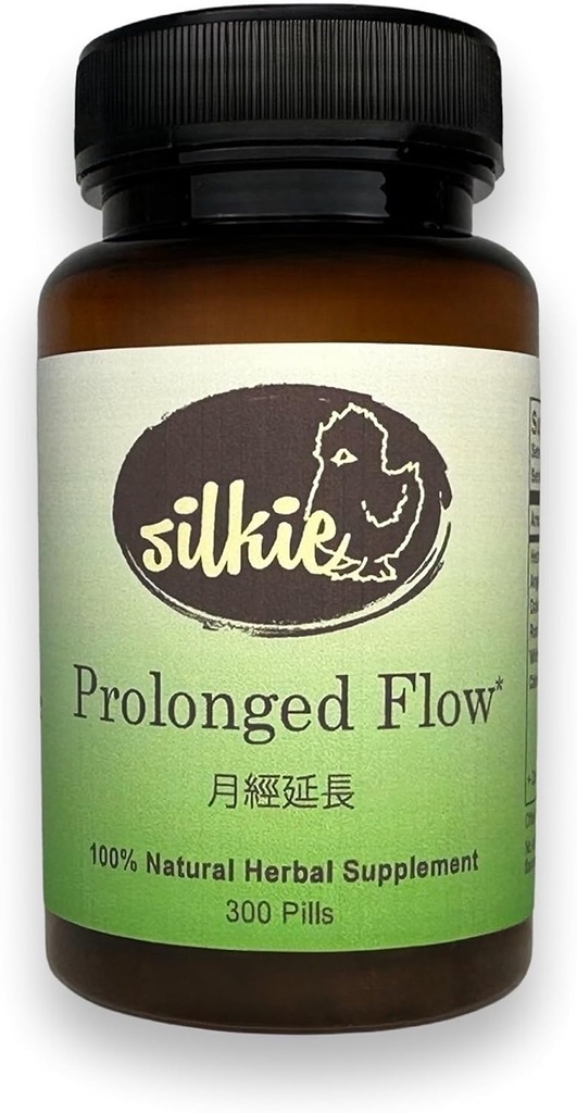 Silky Prodonged Flow Supplement - Ορμονική Υποστήριξη Ισορροπίας, Μειώσεις & Ρυθμίσεις Εμμηνορρυσιακό Κύκλο, Hot Flashs & Night Sweats Relief, 300 Count