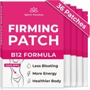 Firming B12 Patches (Pack of 36) - 100% Natural Vitamin Patches για τις γυναίκες, την ενέργεια και την υποστήριξη του σώματος, αυτο-συγκολλητικά διαφανή Patches - Ενισχυμένη Φόρμουλα