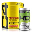 C4 Ripped & SuperHD, The The Thermogenic Bundle, C4 Ripped Pre Workout Powder, Cherry Limeade 30 Σερβιέτες + SuperHD με Capsimax και Πράσινο Τσάι Extract, 60 Σερβιέτες