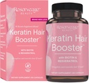 Reservage Beauty Keratin Hair Booster με Biotin & Resveratrol - Hair & Nail Growth συμπλήρωμα για τις γυναίκες - Υποστηρίζει υγιή πάχος & λάμψη με Biotin - 60 κάψουλες (30 εξυπηρετούν)
