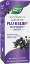 Nature's Way Sambucus Alpha CF Flu Relief* Syrup Elderberry με Sambucus nigra 3X και Alpha CF, Ανακουφίζει τα συμπτώματα της γρίπης*, 4 Fl Oz (Packaging May Vary)
