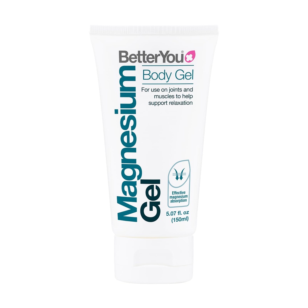 BetterYou Magnesium Gel - Χαλαρωτικό μυϊκό τρίψιμο - Επίκαιρο μαγνήσιο για την αποτελεσματική απορρόφηση - Tense Joint support and Sore Muscle Relief - 5.07 oz