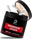 Magnesium Citrate 500mg Capsules (Citrato de Magnesio) - Pure Magnesium Supplement to Support Digestive System, Muscle Mass & Energy Production - 150 Capsules for 5-Month Supply