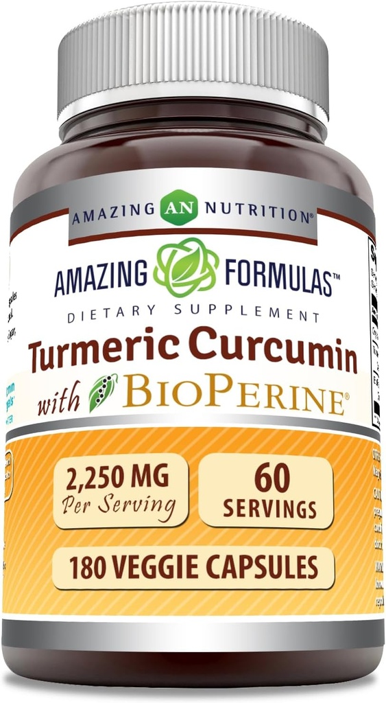 Amazing Formulas Turmeric Curcumin with Bioperine Supplement 