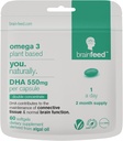 DHA Supplements (60) | Double Concentrate Omega 3 DHA 500mg PER Capsule - 1 a day | Brain & Eye Health Support | Vegan DHA - Omega 3 Algae Oil | DHA 1000mg x 2 Capsules | 2 Month Supply | Sustainable