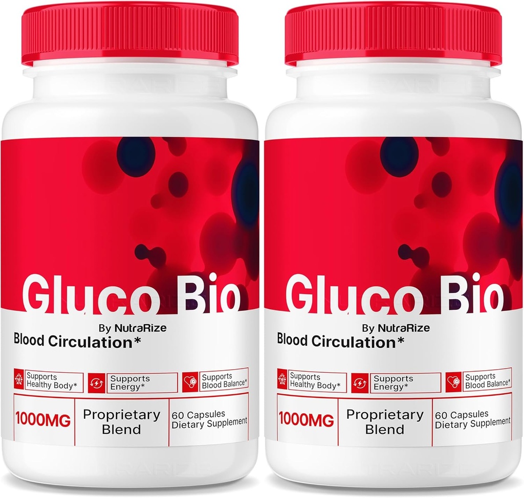 (2 Pack) GlucoBio κάψουλες, επίσημο συμπλήρωμα υποστήριξης Gluco Bio, όλα φυσικά Formula για την υποστήριξη της συνολικής υγείας και ευεξίας, Premium χάπια βιταμίνης, GlucoBio Κριτικές (120 κάψουλες)