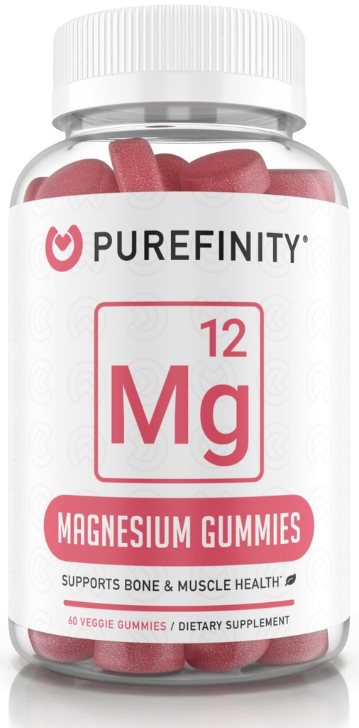 Magnesium Citrate Gummies 600 mg για ενήλικες – Συμπλήρωμα υψηλής απορρόφησης για τα κράμβες, την αποκατάσταση των μυών, τον ύπνο, τα οστά και την ενεργειακή υποστήριξη – Μη-ΓΤΟ, αλλεργιογόνο Δωρεάν – 60 Vegan Gummies