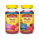 Nature Made Multivitamin Gummies Combo Pack για Αυτόν & Αυτής, Νόστιμες Άνδρες & Γυναίκες Πολυβιταμίνη με Βιταμίνη C, Βιταμίνη D3, Β Βιταμίνες, Ψευδάργυρος & Περισσότερα, Δύο Πολυβιταμίνες Μπουκάλια