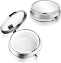 Sibba Φορητή ιατρική θήκη χαπιών, Travel Multi-Functional Moisture Proof Pill Box για Purse & Pocket, Cute Metal Medicine Pill Organizer Box για Βιταμίνες, Fish Oil & Συμπληρώματα(1 Διαμέρισμα)