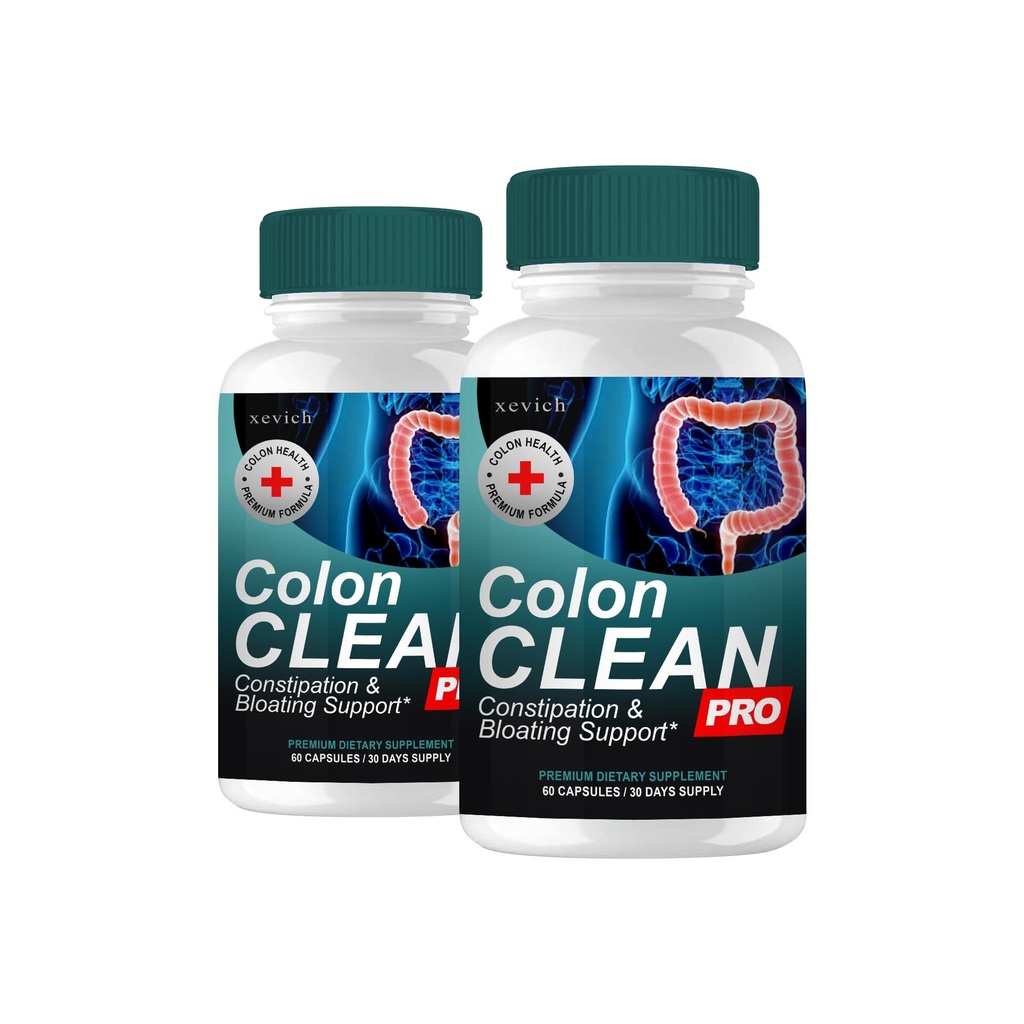 Colon Clean Pro - Colon Clean Pro Premium Συμπλήρωμα Διατροφής (2 Συσκευασία, 120 Κάψουλες)