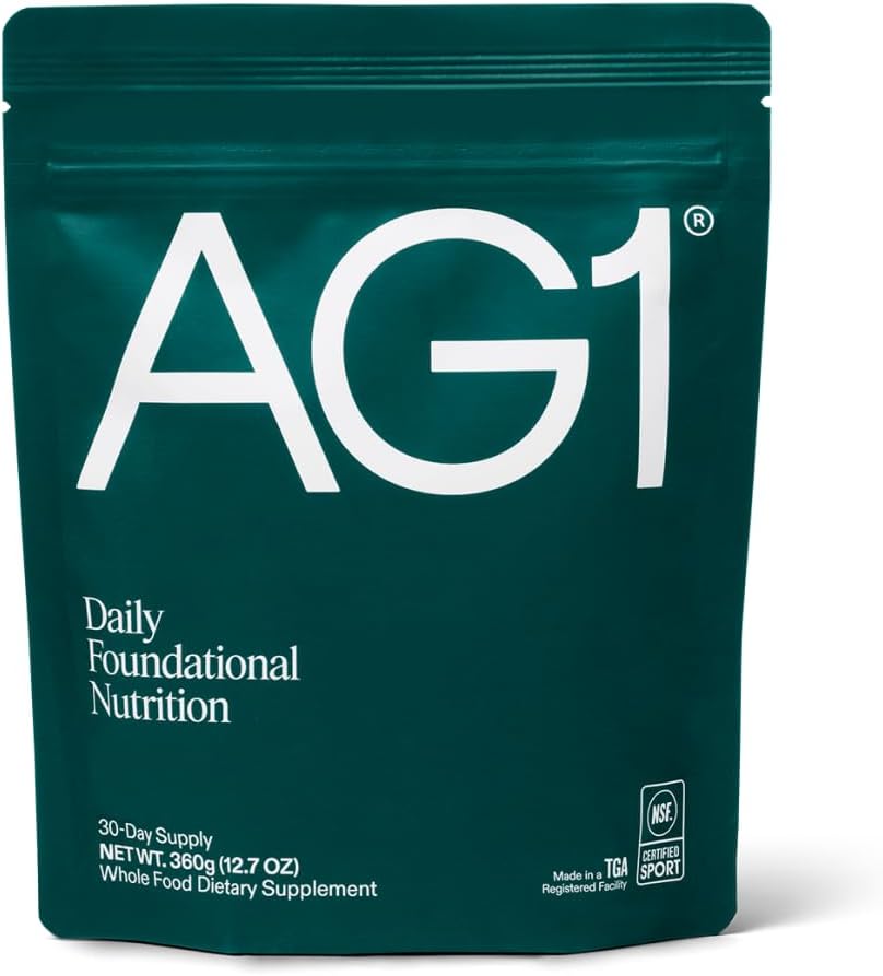 AG1 Πράσινοι Powder Refill Pouch – 75 Βιταμίνες, πολυβιταμίνη & Probiotic 