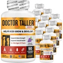 NuBest Doctor Taller Kids - Υποστήριξη της αντοχής των οστών με πολυβιταμίνες, Multiminerals, Ασβέστιο - Premium Formula για ηλικίες 2 έως 9 - Grape Flavor - 12 Pack 