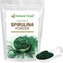 Z Natural Foods Βιολογική σκόνη Spirulina - 100% Pure Spirulina, Nutrient-Dense Blue-Green Algae Superfood με Αμινοξέα, 15x Beta-Carotene - Mix in Smoothies, Γιαούρτι, Συνταγές, 1 lb