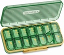 14 Κύτταρα 2 φορές την ημέρα Weekly Pill Organizer - OFIDUS Moistureproof AM/PM Daily Cute Pill Box, Removable Ξεχωριστό Κελί 14 Ημέρες Χάπια Κατάλληλο για Γυναίκες Άνδρες Ταξίδια Κοσμήματα & Καθημερινή(Πράσινη)