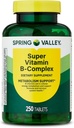 Spring Valley Super Vitamin B- Complex Tablets Συμπλήρωμα διατροφής (250 Tablets) - Νέα εμφάνιση