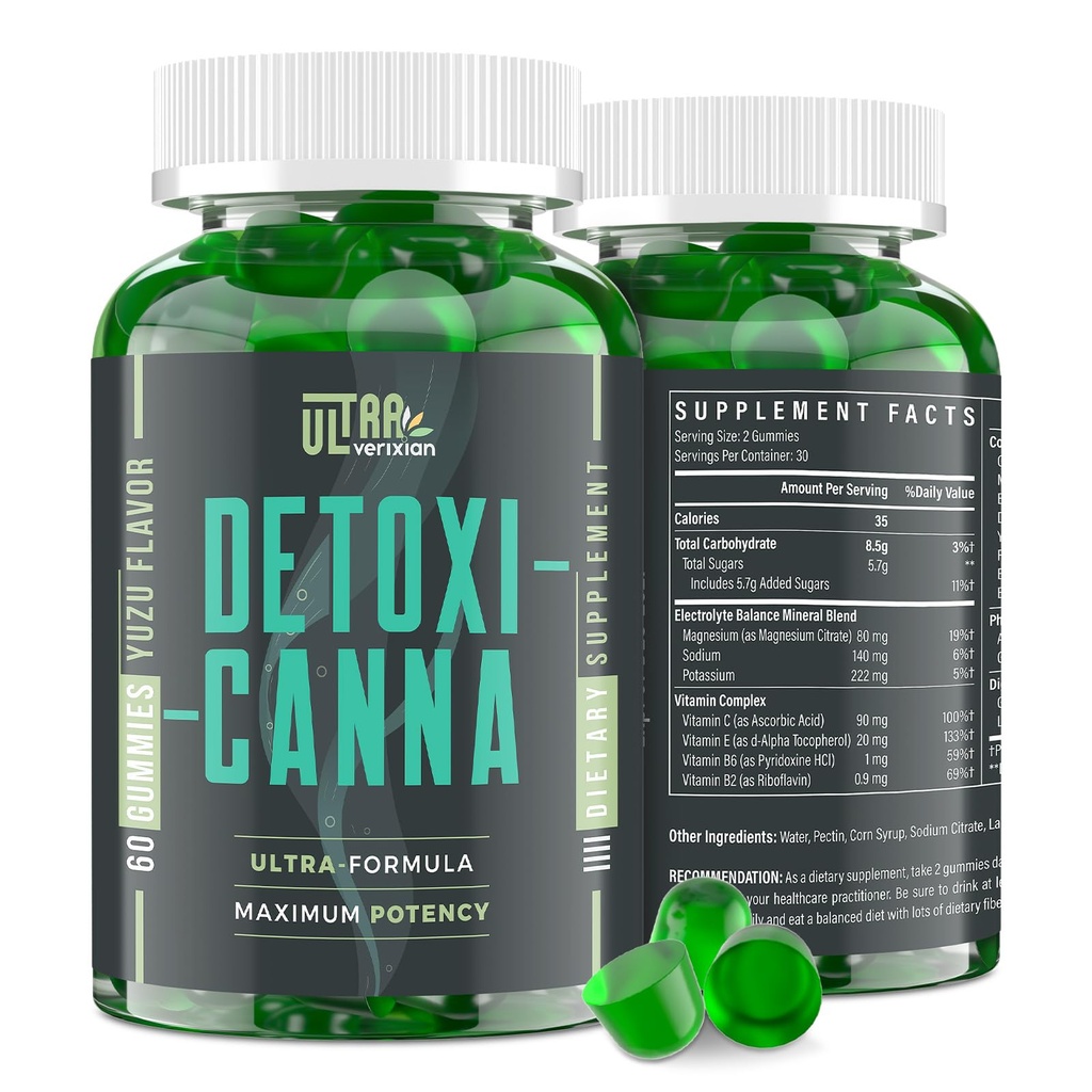 Detox Cleanse Gummies - Συκώτι, Gut, Kidney Cleanse Detox & Repair, Rapid & Refficient Full Body Cleanse Best for Women and Men with Milk Thistle - Natural Plant-based Detox Supplement, 60 Gummies