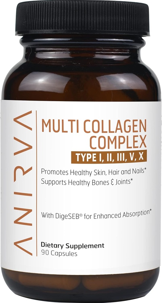 Multi Collagen Complex - Τύπος I, II, III, V, X - Collagen συμπλήρωμα για την καταπολέμηση της γήρανσης, υγιείς αρθρώσεις, μαλλιά, δέρμα και νύχια