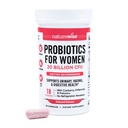 NatureWise Probiotics for Women + Organic Prebiotics D-Mannose & Cranberry - Κολπικά Προβιοτικά για PH Balance, Digestive & Urinary Tract - 18 Strains, 20 Δισεκατομμύρια CFU - 60 Κάψουλες[60-Day Supply]
