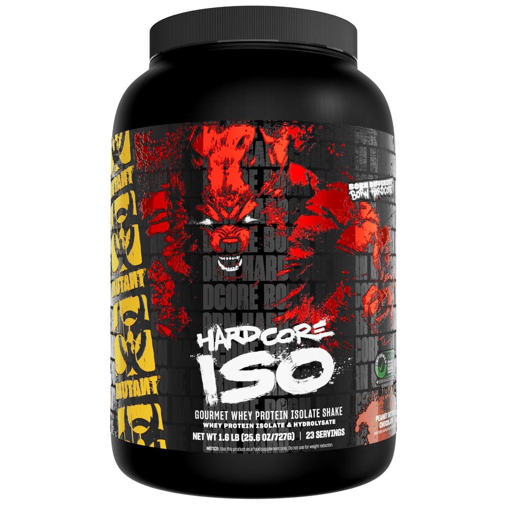Μεταλλαγμένη ISO έξαρση πρωτεΐνης Whey Isolate σκόνη δρα γρήγορα για να βοηθήσει την ανάκτηση, να χτίσει τους μυς, τη μάζα και τη δύναμη, 1.6 lb (Peanut Butter σοκολάτα)