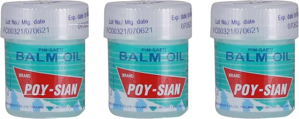 POY- SIAN Thai Pim-Saen Βαμβάκι Ρινική Εισπνοή 8 ml (πακέτο των 3)