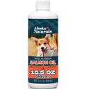 Alaska Naturals Wild Alaska Salmon Fish Oil Supplement for Dogs Skin and Coat with EPA DHA Omega 3 Λιπαρά Οξέα Liquid Food Topper 15,5 oz. Αντλία