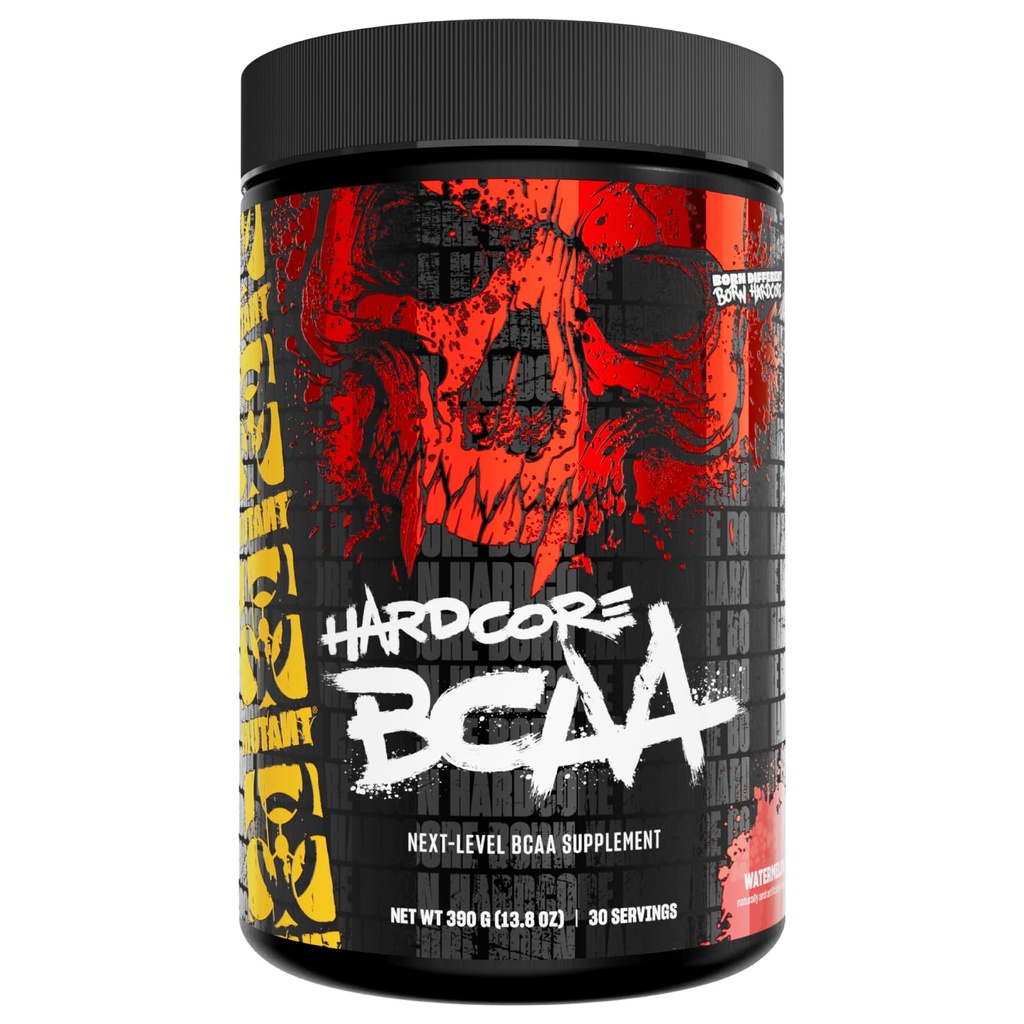 Mutant Hardcore BCAA - Pre, Intra ή Post προπόνηση – BCAA Next Level franced-Chain Amino Acids Supplement – Hydration + Recovery - 30 Serving - Watermelon