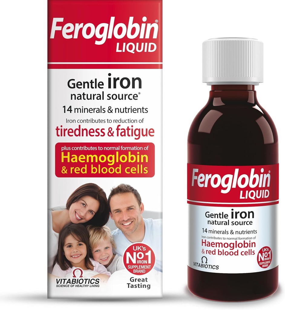 Ferogency Gentle Iron and Nutrient Liquid - Μειώστε την κούραση και τη κόπωση 