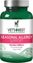 Vet’s Best Dog Allergy Chews, Seasonal Allergy Chews for Dogs, Dog Itching Skin Relief Chews, Anti Itch for Dogs, 60 Chewable Tablets